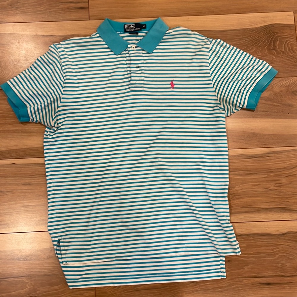 Striped polo shirt